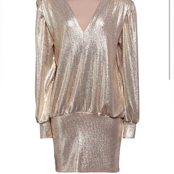 Norma Walters Neiman Marcus Exclusive Silk Dress Long Blouse Gold Sz 8 Hong Kong - Picture 3 of 12